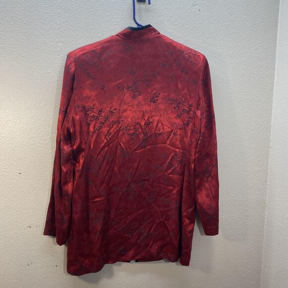 R&M Richards Karen Kwong Vintage Kimono Jacket Duster Frog Oriental Asian SZ 12 - Picture 7 of 7